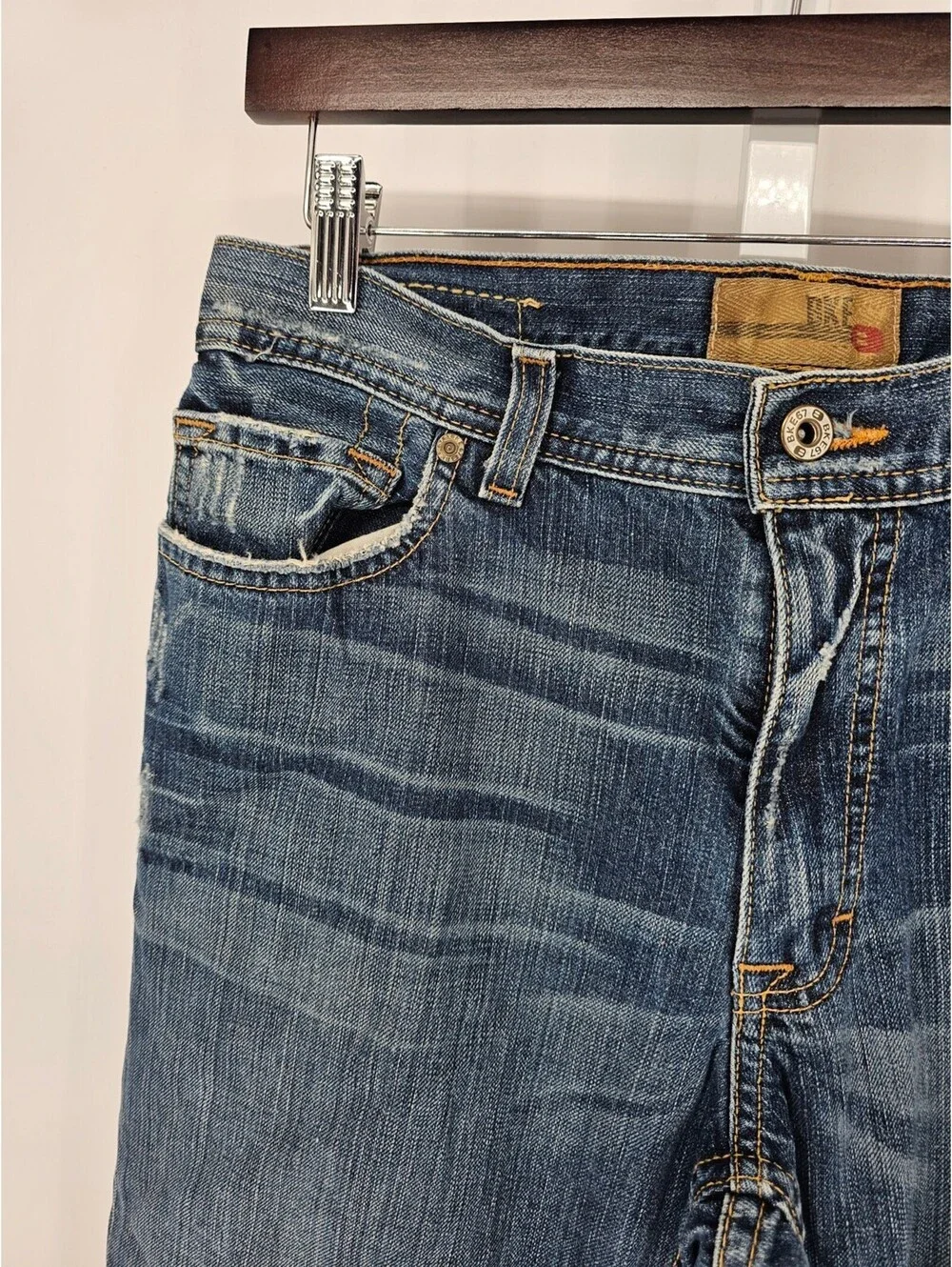Vintage Y2K BKE Mens Sz 33x32 Straight Leg Jaxon Fit Blue Jeans Medium Wash